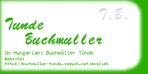 tunde buchmuller business card